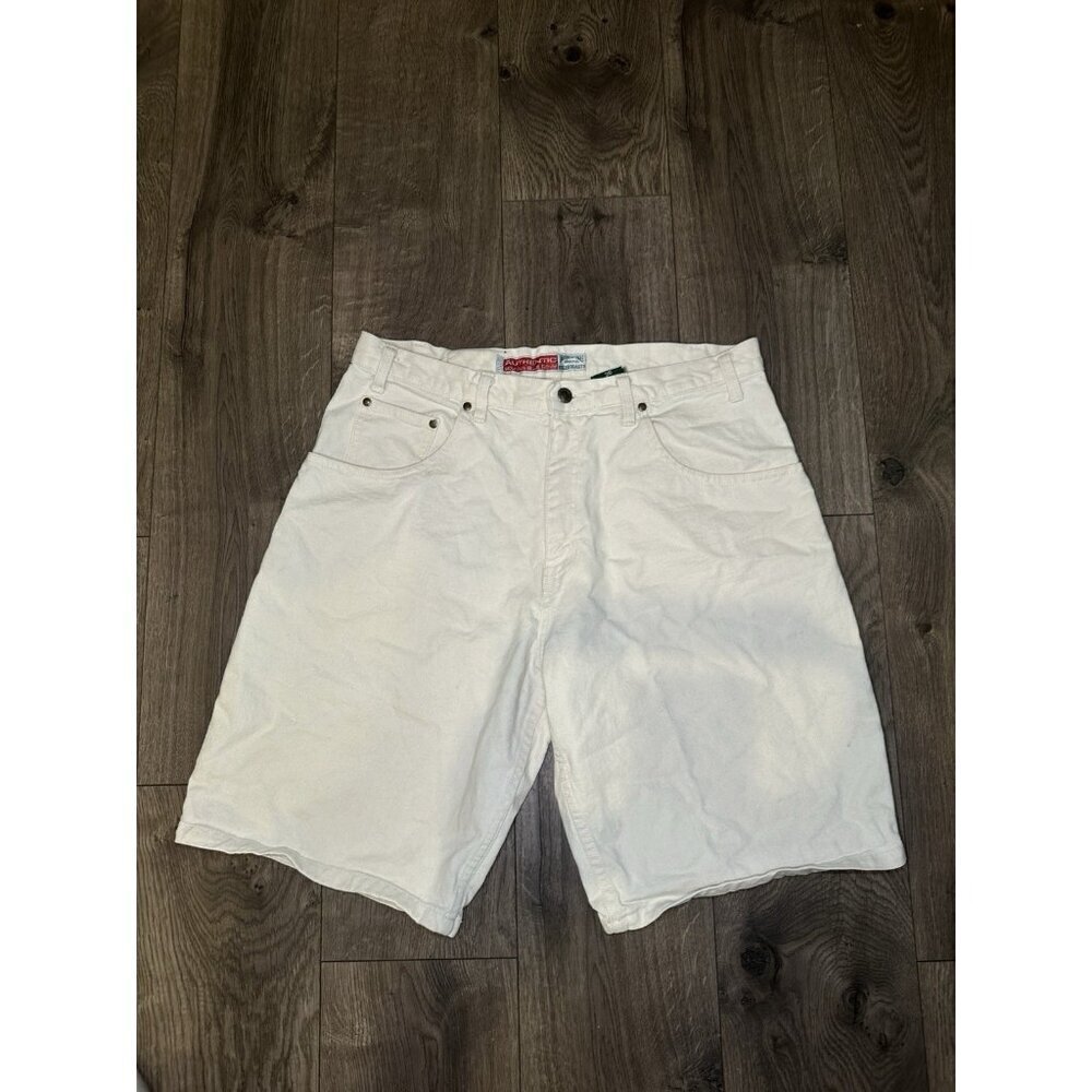 Vintage American Eagle Mens 36 Denim Shorts Blue Light Wash 90s Y2K